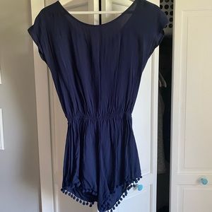 Navy Macy’s Open Back Romper